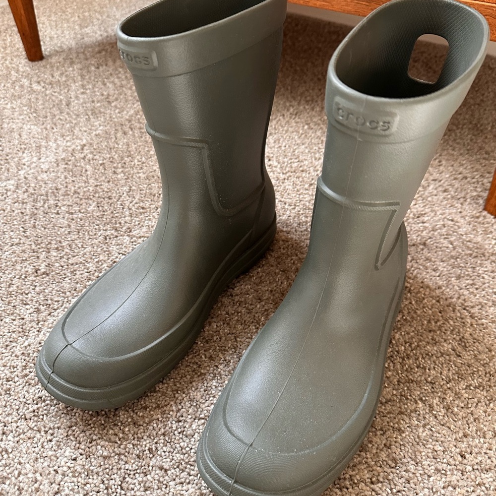 Crocs Green Rain Boots